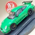 AUTOart 1/18 Porsche 997 911 GT3 RS Green with Black Stripes Performance 77992