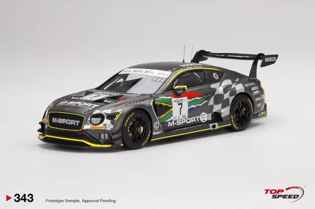 Truescale Bentley Continental Gt3 Team Bentley M-sport N 7 Intercontinental Gt Challenge 9h Kyalami 2020 J.pepper M.soulet J.gounon 1:18 TS0343