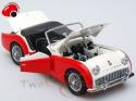 KYOSHO 1/18 Triumph TR3A - White/Red 08032WR