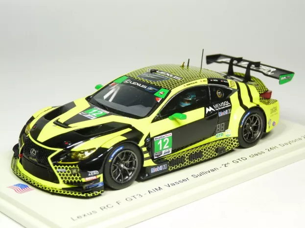 Spark Lexus Rc F Gt3 Team Aim Vasser Sullivan N 12 24h Daytona 2019 F.montecalvo T.bell A.telitz J.segal 1:43 US074