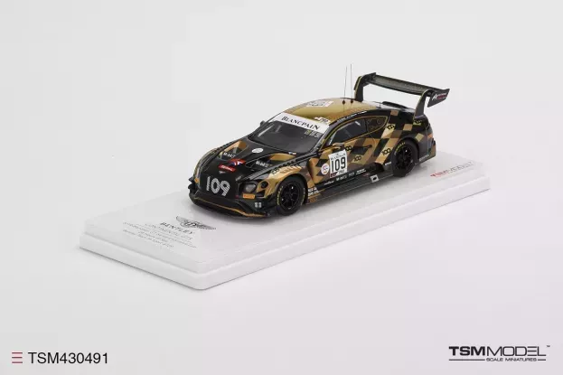 Truescale Bentley Continental Gt3 4.0l Volkswagen Twin-turbo V8 Team Total M-sport N 109 24h Spa 2019 S.morris C.macloed R.baptista 1:43 TSM430491