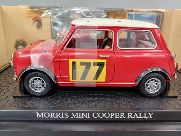 Kyosho Morris Mini Cooper S N 177 Winner Rally Montecarlo 1967 Rauno Aaltonen Henry Liddon 1:18 08102R