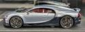LOOKSMART 1/43 Bugatti Chiron Profilee Argent Atlantique LS545A