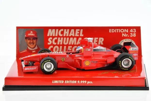 Minichamps Ferrari F1 F300 N 3 With Tower Wing 2nd San Marino Gp 1998 Michael Schumacher 1:43 510984333