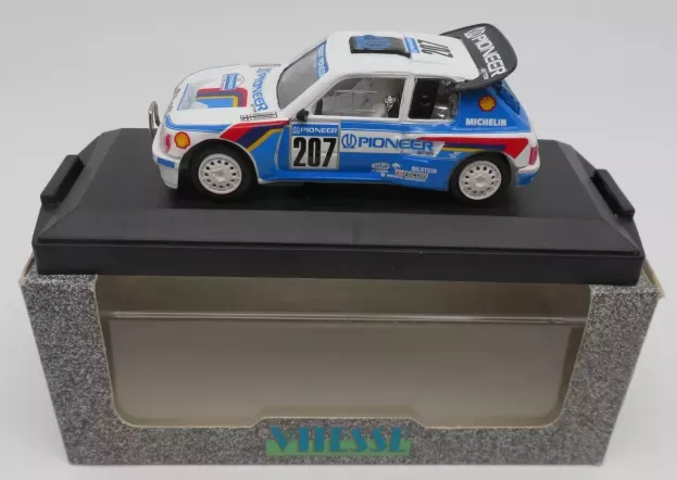 Vitesse Peugeot 205 Turbo 16 Pioneer N 206 Rally Paris Dakar 1988 A. Ambrosino Quenennec 1:43 304