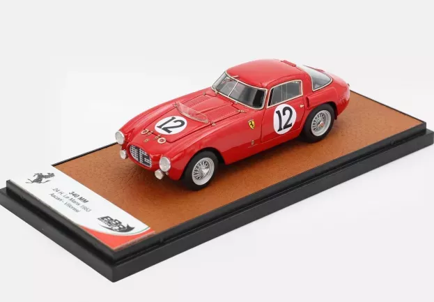 BBR Ferrari 340mm 4.5l V12 S n0318 Team Scuderia Ferrari N 12 24h Le Mans 1953 Alberto Ascari Luigi Villoresi 1:43 BBR267B