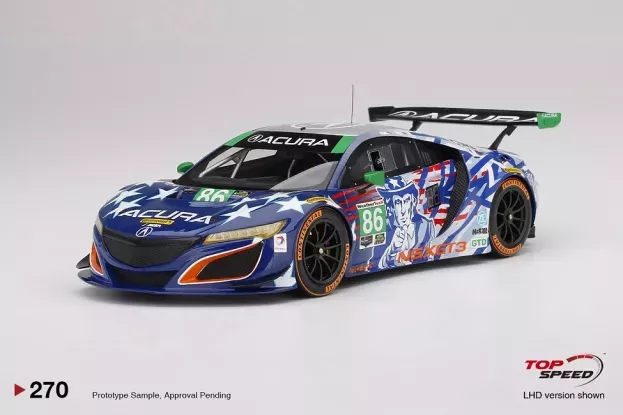 Truescale Acura Nsx Gt3 Uncle Sam N 86 Imsa Championship Watkins Glen 2017 J.segal O.negri Jr. 1:18 TS0270