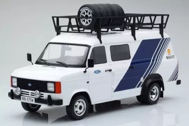 IXO Models Ford Transit Mkii Van Team Ford Rally Assistance With Accessories 1979 1:18 18RMC058XE