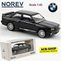 BMW M3 E30 1986-91 Youngtimer Schwarz Black 1:43 Norev 350009