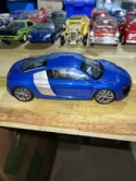 Kyosho 1:18 Audi R8 4.2L V8 - Navy Blue & Silver Blade 2007 (09213BL)