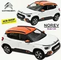 Citroen C3 (Indian Market) 2021 White & Orange Roof 1:43 Norev 155221