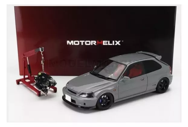Motorhelix Honda Civic Type-r ek9 1997 With Yokohama Tires And Engine 1:18 M85006