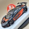Damaged AUTOart 1/18 McLaren P1 GTR Dark Hyper Silver Red Accents 81543