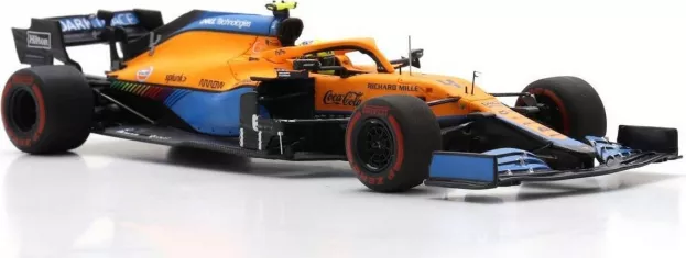 Spark Mclaren F1 Mcl35l Team Mclaren N 3 Winner Italy Gp 2021 Daniel Ricciardo With Pit Board 1:43 S7689