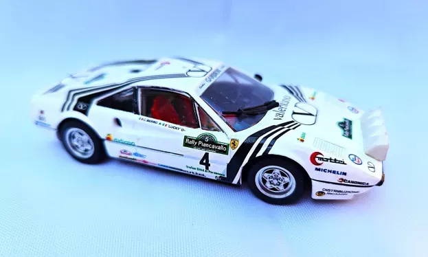 Vitesse Ferrari 308 Gtb Valentino N 4 Rally Piancavallo 1984 Lucky Berro 1:43 L036