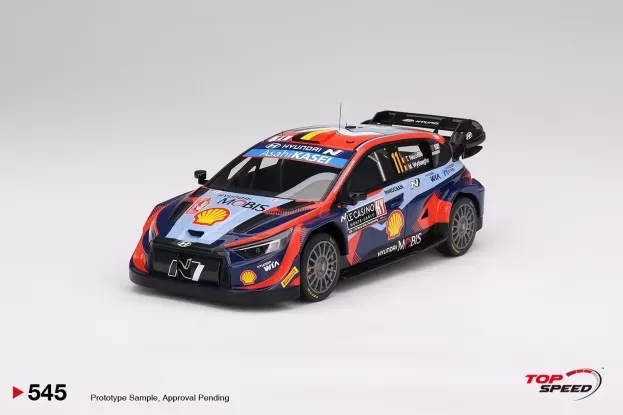 Truescale Hyundai I20 N Rally1 Team Shell Mobis Wrt N 11 3rd Rally Montecarlo 2023 Thierry Neuville Martijn Wydaeghe 1:18 TS0545
