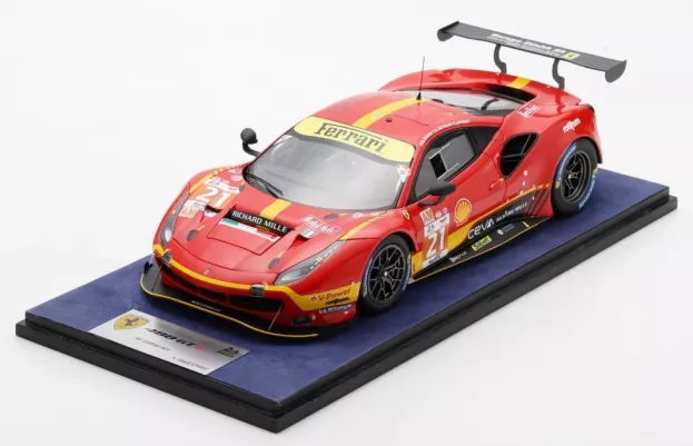 Looksmart Ferrari 488 Gte Evo 3.9l Turbo V8 Team Af Corse N 21 24h Le Mans 2023 Simon Mann Ulysse De Pauw Julien Piguet 1:18 LS18LM036