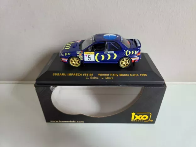IXO Models Subaru Impreza 555 N 5 Winner Rally Montecarlo 1995 C.sainz L. Moya 1:43 RAC077