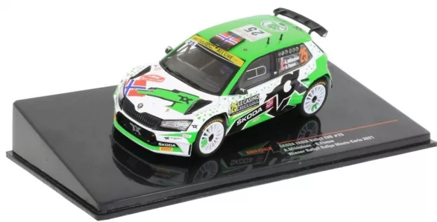 IXO Models Skoda Fabia Rally2 Evo N 25 Winner Rally Montecarlo 2021 A.mikkelsen O.floen 1:43 RAM788LQ