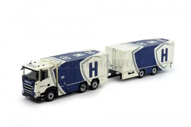Tekno Scania Helveticor planzer Scania Next Gen Resin Wertransport Combinatie 1:50 80913