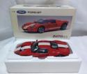 AUTOart 1/18 Ford GT 2004 Red White Stripes Diecast Model Car 73021
