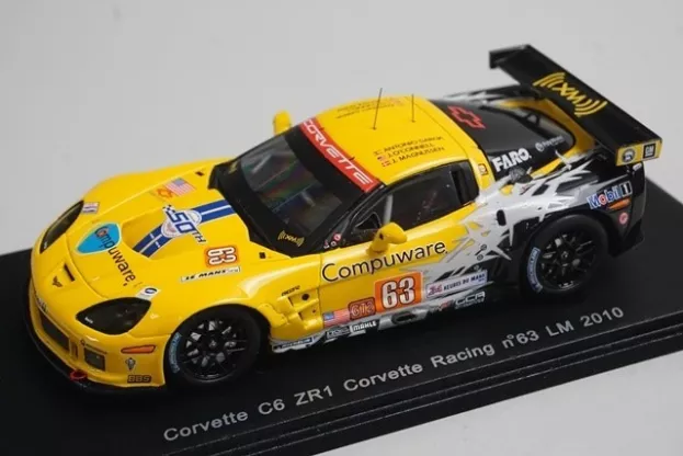 Spark Chevrolet C6 Zr1 Corvette Racing N 63 Le Mans 2010 Magnussen O'connell Garcia 1:43 S2579
