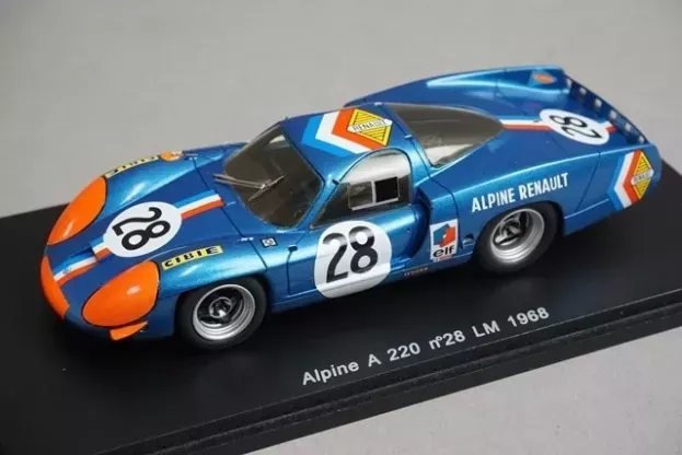 Spark Renault Alpine A220 N 28 24h Le Mans 1968 H.grandsire G.larrousse 1:43 S1542