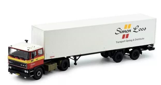 Tekno Daf Loos Simon Daf 2800 2-assige Netam Freuhauf Oplegger 1:50 81827