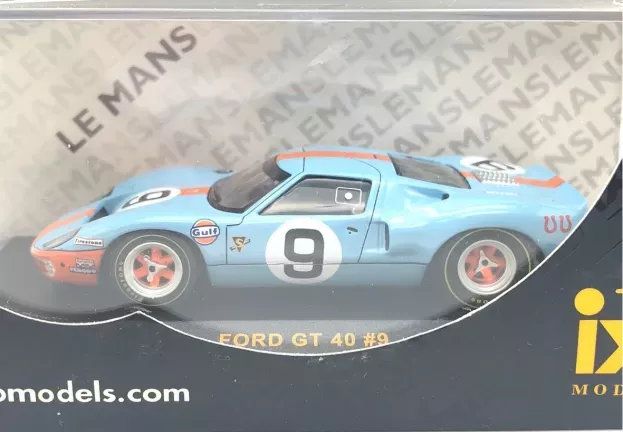 IXO Models Ford Gt40 Gulf N 9 Winner 24h Le Mans 1968 P.rodriguez L.bianchi 1:43 LMC025