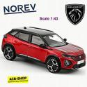 Peugeot 2008 GT 2024 Compact SUV Elixir Red Metallic 1:43 Norev 472873