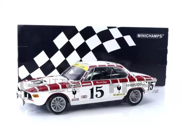 Minichamps Bmw 2800 Cs Team Marabout Racing N 15 24h Spa 1972 V.gaye W.braillard 1:18 155722715