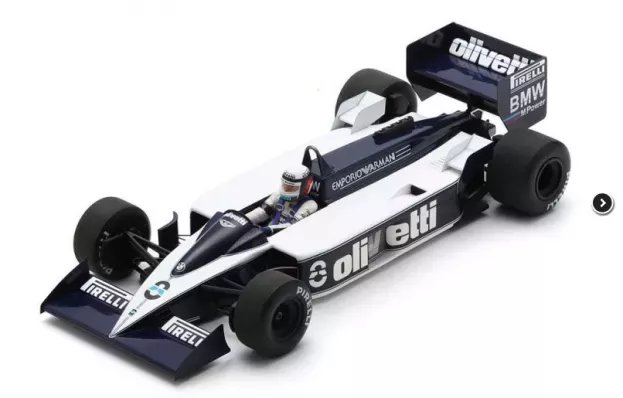 Spark Brabham F1 Bt55 Bmw N 8 Monaco Gp 1986 E.de Angelis Con Vetrina With Showcase Special Box 1:18 18S678