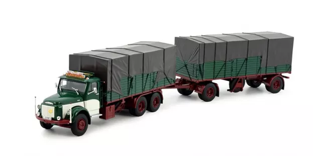 Tekno Volvo Bilspedition Volvo N88 Motorwagen Aanhanger Resin Opbouw 1:50 81340