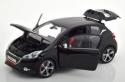 PEUGEOT 208 GTI 2013 BLACK NOREV 184812 1/18 SCHWARZ METAL LHD