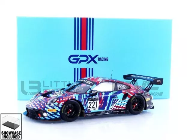 Spark Porsche 911 991-2 Gt3 R Team Gpx Martini Racing N 221 Test Days 24h Spa 2022 R.lietz M.christensen K.estre 1:18 18SP167