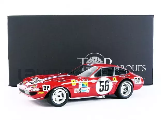 Top Marques Ferrari 365 Gtb 4 Daytona 4.4l V12 North American Racing N.a.r.t. Team N 56 11th 24h Le Mans 1974 Christian Ethuin Lucien Guitteny 1:18 TOP114F
