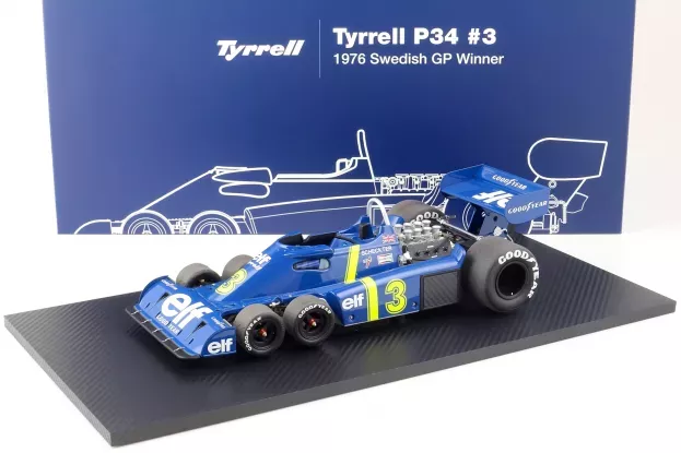 Truescale Tyrrell F1 P34 Elf 6 Wheeler N 3 Winner Sweden Gp 1976 J.scheckter 1:12 TSM120006
