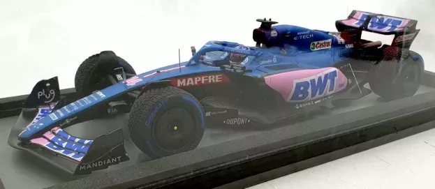 Spark Alpine F1 A522 Team Alpine Bwt N 14 Monaco Gp 2022 Fernando Alonso Con Vetrina With Showcase Special Box 1:18 18S750
