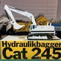 NZG Cat 245 Excavator 1:50 Scale Diecast Model No. 160-177 White