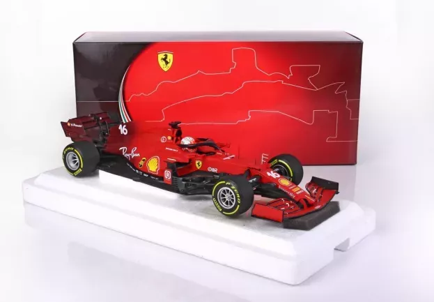 BBR Ferrari F1 Sf21 Team Scuderia Ferrari Mission Winnow N 16 End Race 4th Emilia Romagna Italy Gp Yellow Tires 2021 Charles Leclerc 1:18 BBR211806ER