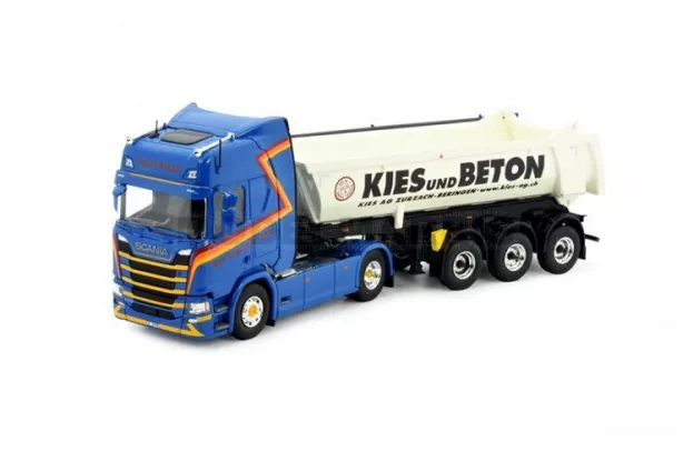 Tekno Scania Saxer Kies Ag Scania Next Gen R540 Higheline 3-assige Meiller Kipper 1:50 82733