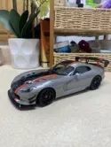 2017 DODGE VIPER ACR BILLET SILVER MET. W/ STRIPES 1/18 MODEL CAR AUTOART 71733