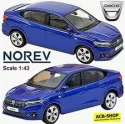 Dacia Logan 2021 Sedan Blue Iron Blue Metallic 1:43 Norev 509042