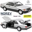 Mercedes-Benz 300 CE-24 Coupe 1989-93 C124 Silver Metallic 1:18 Norev 183880