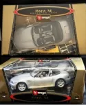 New BURAGO GOLD COLLECTION 1996 1/18 Diecast Car BMW M ROADSTER COD 3349 SILVER