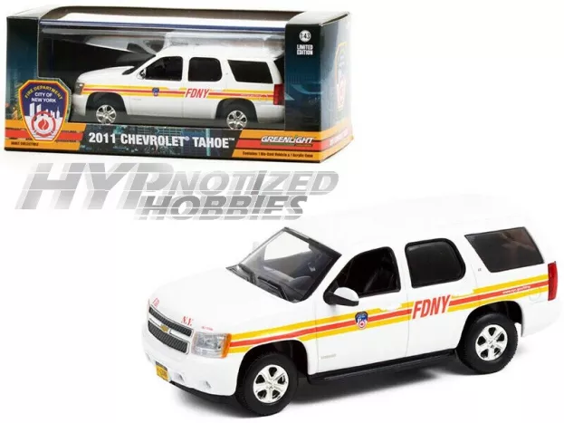 Greenlight Chevrolet Tahoe Fdny Fire Engine Department New York City 2011 1:43 86189