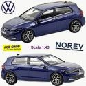 Vw Golf Viii Type Cd 2019-23 Blue Metallic 1:43 Norev 840134