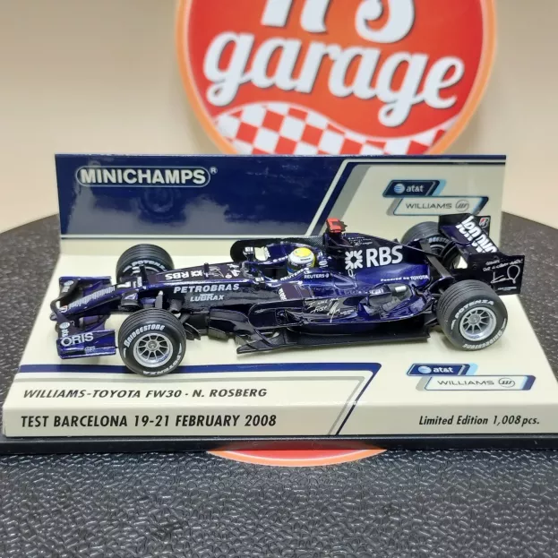 Minichamps Williams F1 Fw30 N 7 Test Barcelona 19-21 February 2008 Nico Rosberg 1:43 400080207