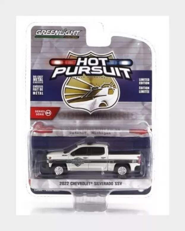 Greenlight Chevrolet Silverado Pick-up Ssv Police 2022 1:64 43020F
