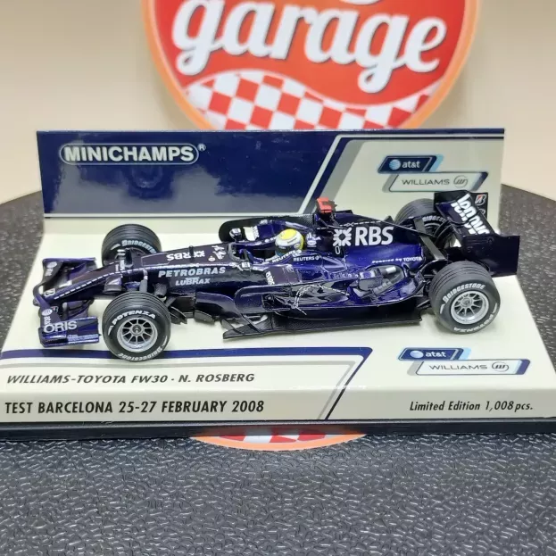 Minichamps Williams F1 Fw30 N 7 Test Barcelona 25-27 February 2008 Nico Rosberg 1:43 400080307